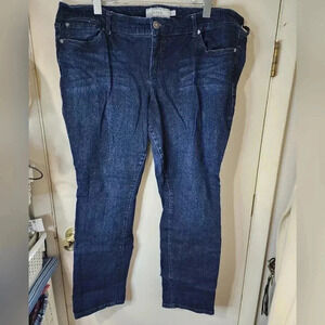 Torrid Dark Blue Denim Boyfriend Jeans Plus Size 20R, Inseam 30.5"